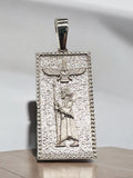 Farsi Persian Persia Farvahar & Achaemenid Soldier 925 Silver Pendant Necklace, Made in Turkey