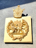 Persian Farvahar Pendant – 22K Gold Plaited 925 Silver Lion & Sun Necklace, Mythology Jewelry