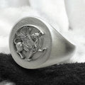 Unisex 925 Silver Griffin Ring: Persian Imperial Pahlavi Style