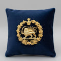 22k Gold Plaited New Reza Pahlavi Lion & Sun Lapel Pin 925 Silver Persia Persian Brooch,Made in Turkey